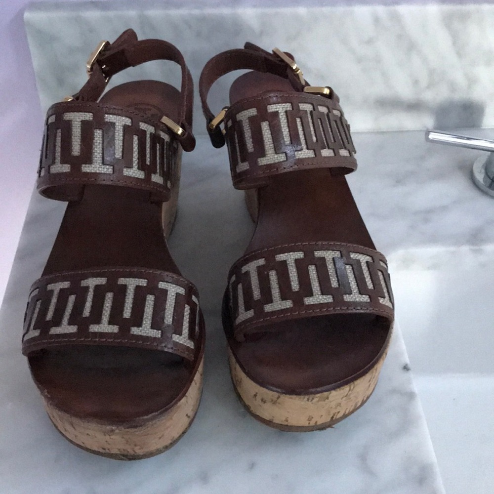 Tory Burch platform sandals with cork sole